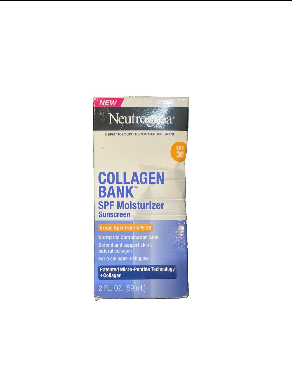 Neutrogena Collagen Bank SPF Moisturizer - Blue and White Packaging